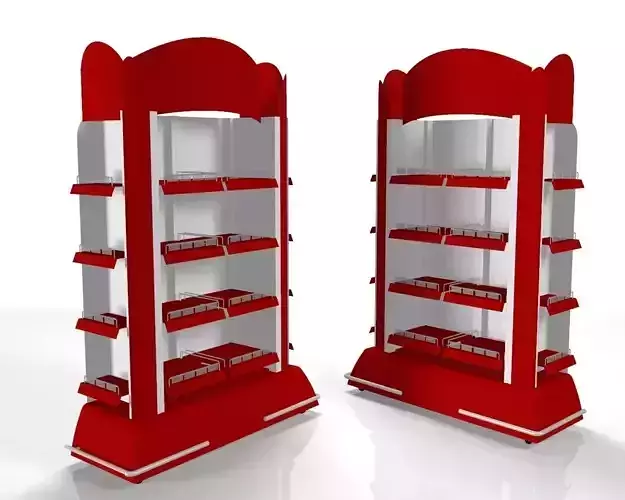 Permanent Gondola End Display3 Low-poly 3D model