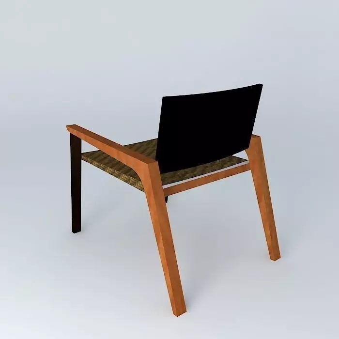 chair wood and fiber Free 3D model