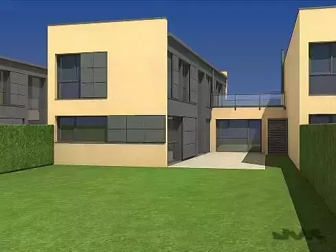 Attached House 3D model