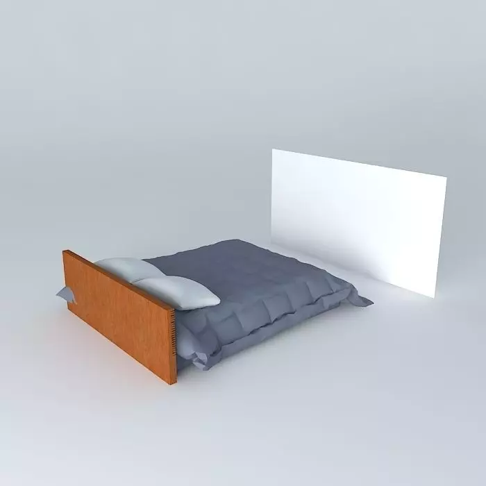 Double Bed Matelasse Free 3D model