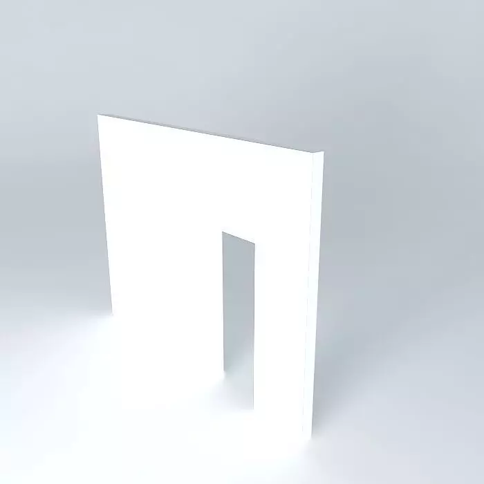 sliding door with pulley Free 3D model