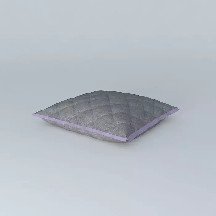 matelasse pillow 2 Free 3D model_0