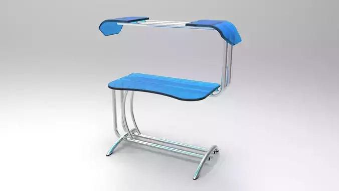 Computer table 3D model