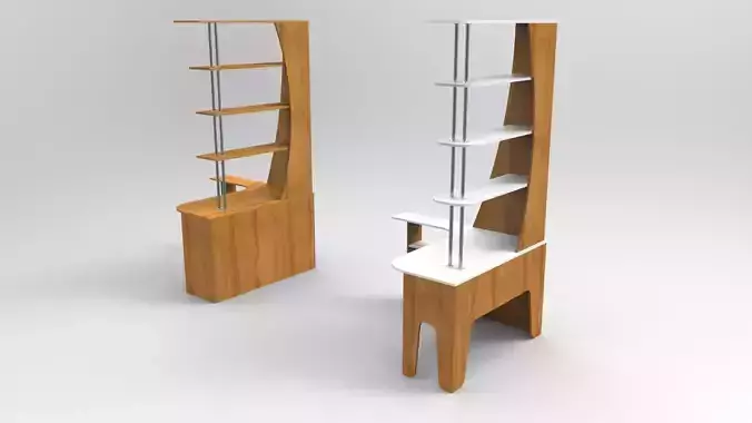 Workplace giraffe desk 3D model
