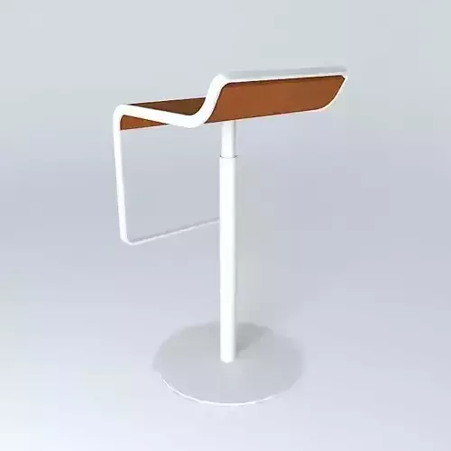 bench bar stool with base and wooden seat