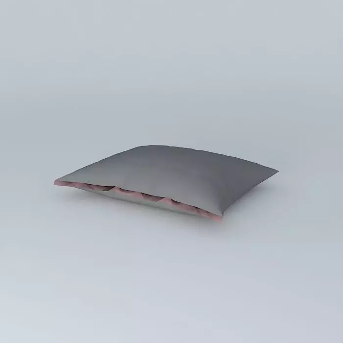 Black pillow Free 3D model_0