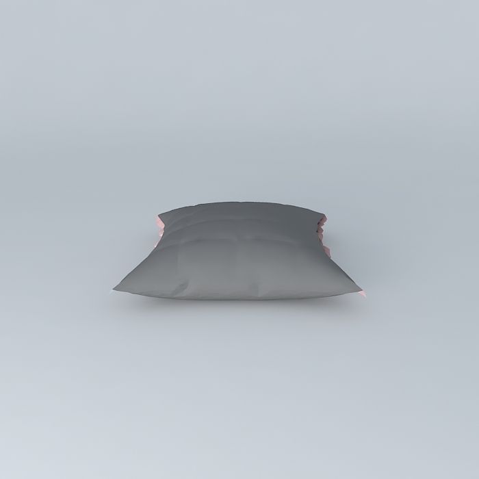 Black pillow Free 3D model_1