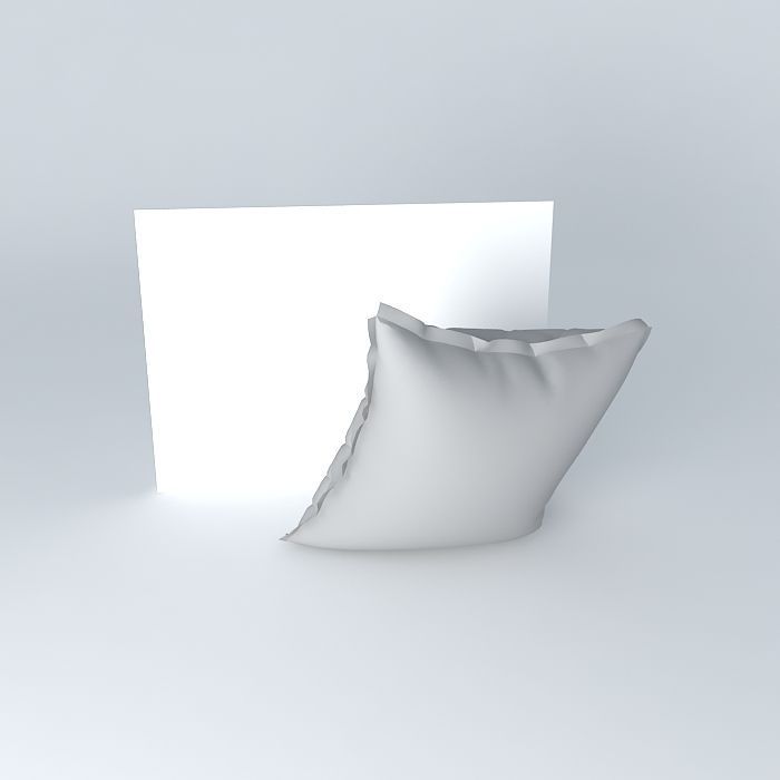 Matelasse pillow Free 3D model_2