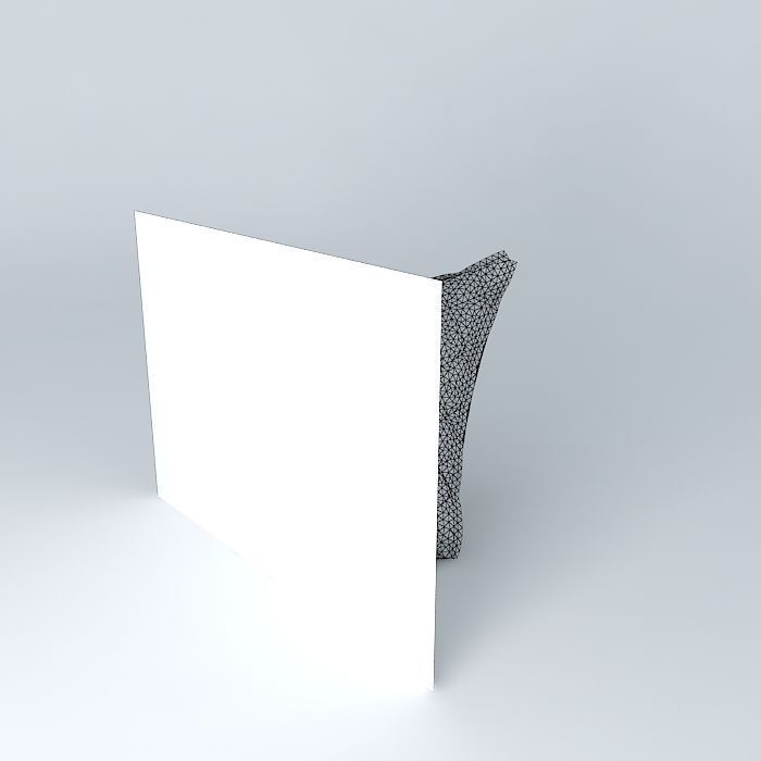 Matelasse pillow Free 3D model_3