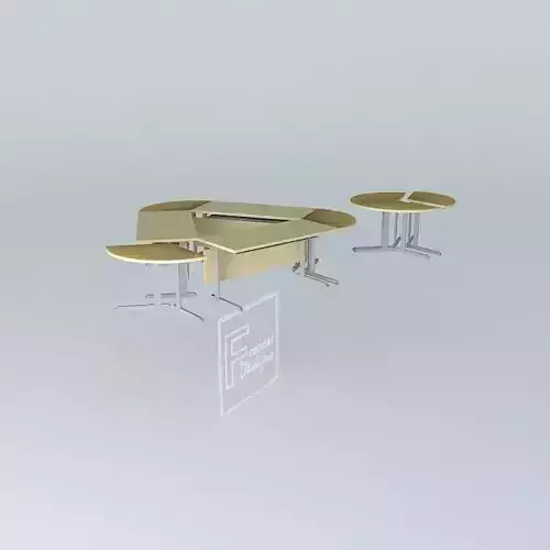 COLLABORATION MEETING TABLE Free 3D model