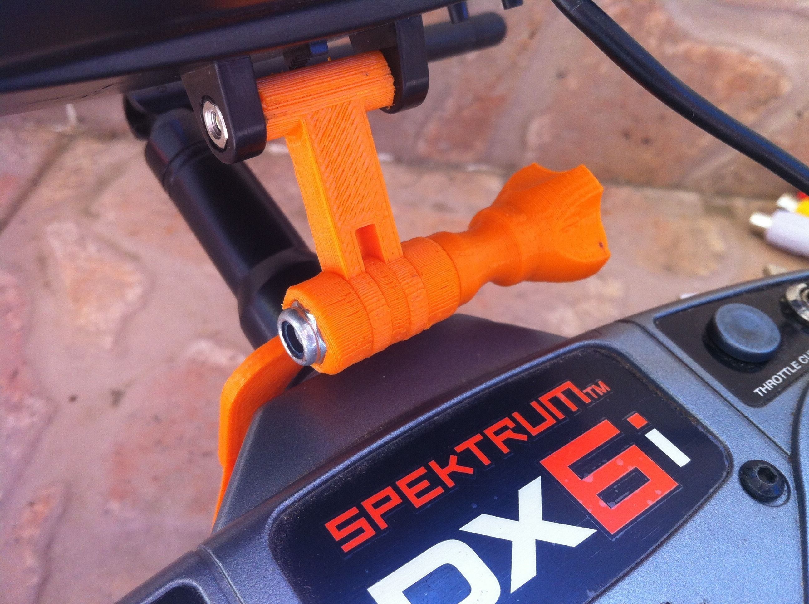 Spektrum DX6 LCD or Camera Support addon 3D print model_2