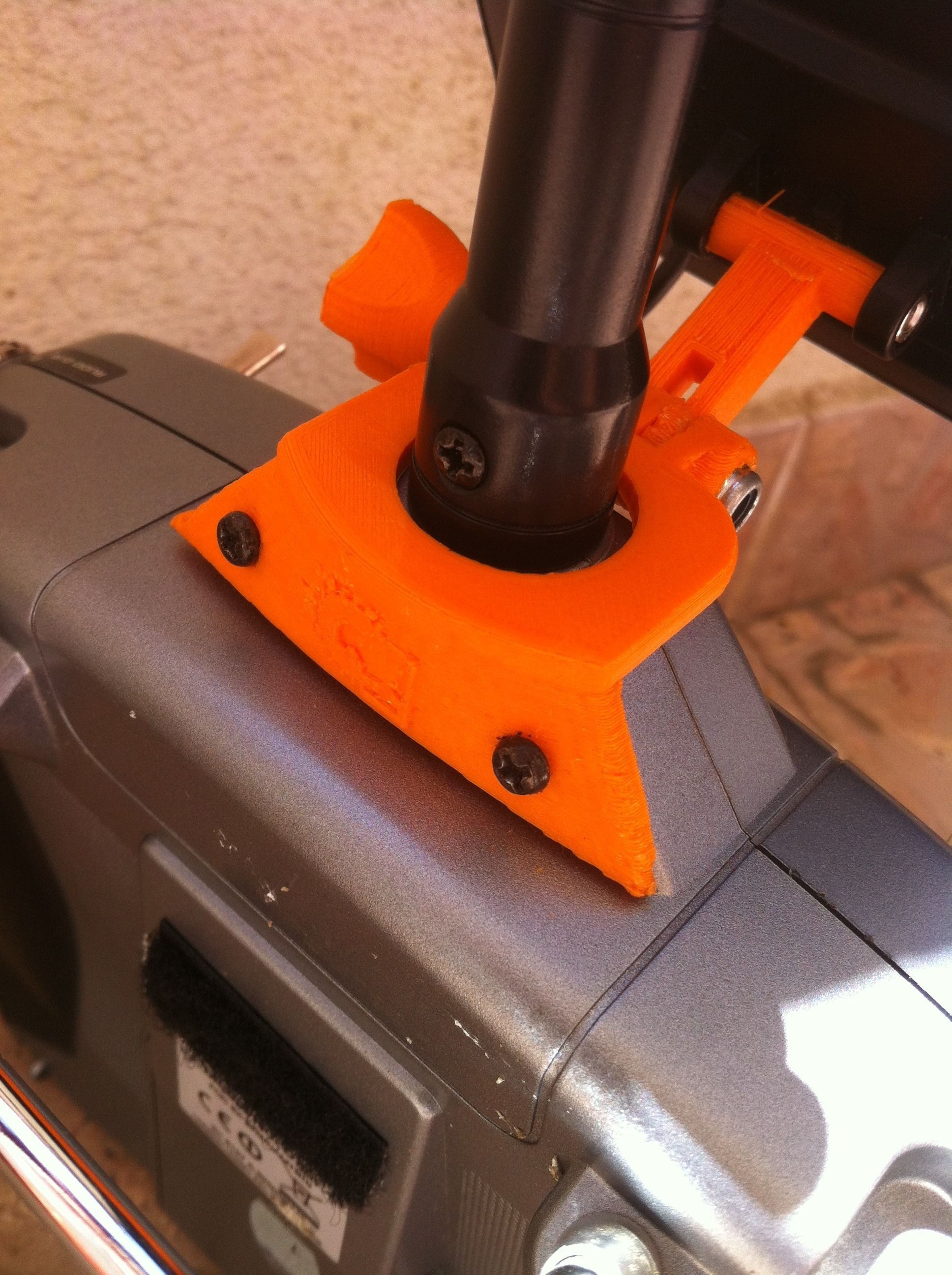 Spektrum DX6 LCD or Camera Support addon 3D print model_3