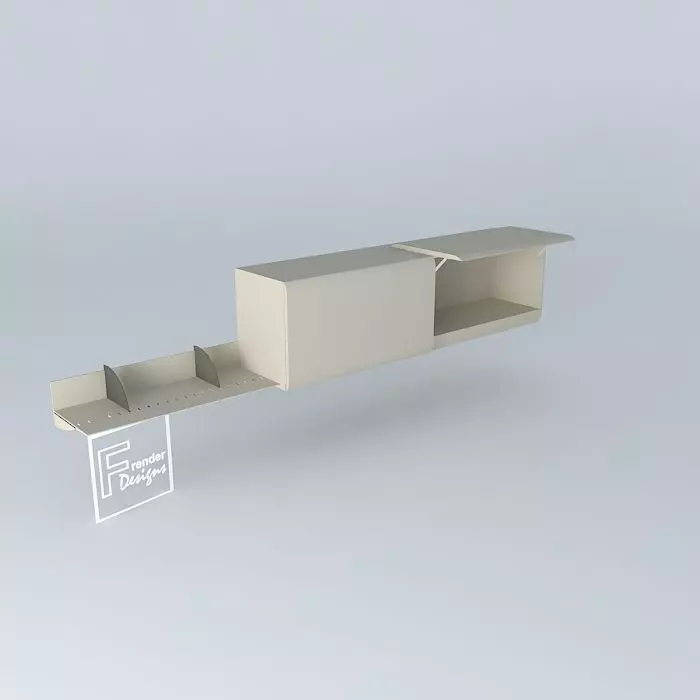 WORKSTATION-OVERHEAD SHELVES Free 3D model_0