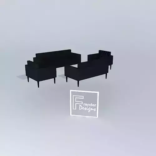 OFFICE SOFA SETS-BSO-001 Free 3D model