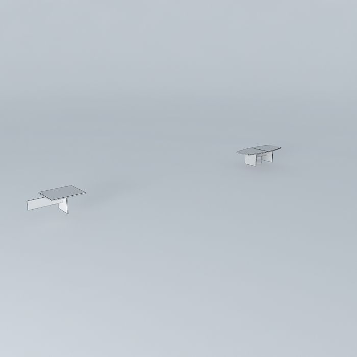 MEETING TABLE-2680x1180x735mm Free 3D model_4