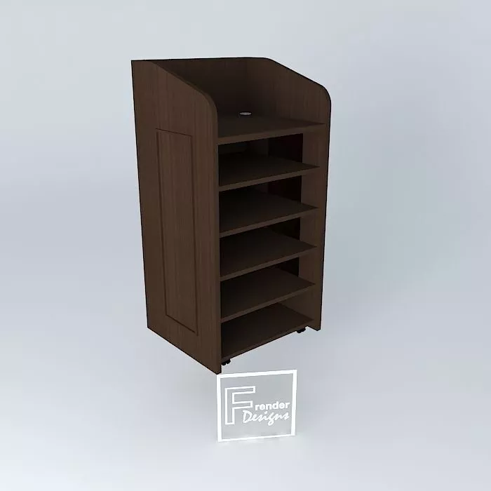 PODIUM-550x625x1240 cabinet with shelf Free 3D model