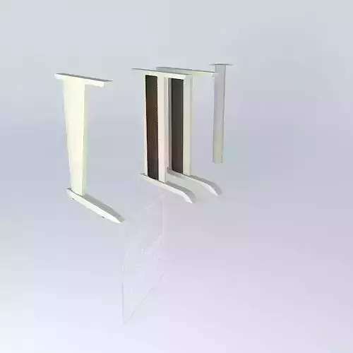 DESK/WORKSTATION METAL LEGS-720mmH