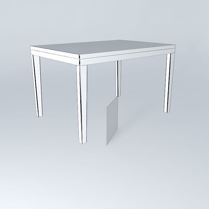 MODERN DINING TABLE-1219x864x750mm Free 3D model_4