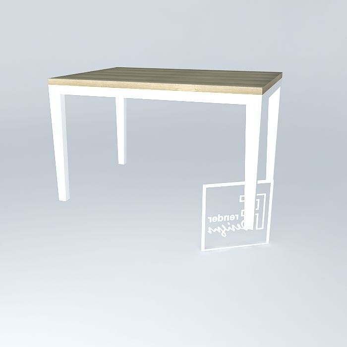 MODERN DINING TABLE-1219x864x750mm Free 3D model_1