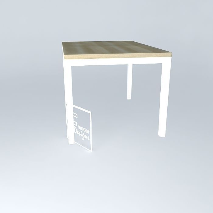 MODERN DINING TABLE-1219x864x750mm Free 3D model_2