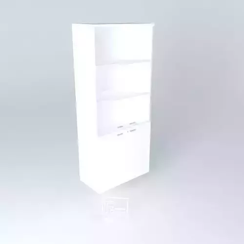 HIGH CABINET with GLASS DOORS-900x450x2090mm