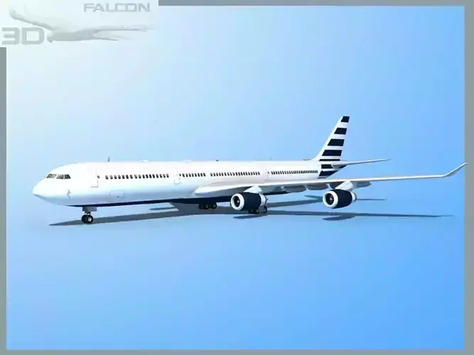 Falcon3D A340-600 Corporate 4 3D model