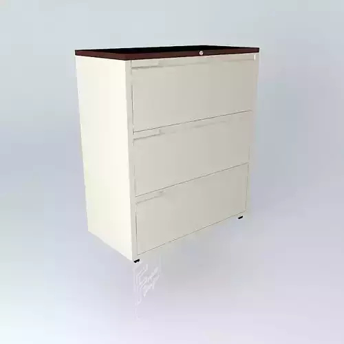 LATERAL CABINET 3-DRAWERS 900x450x1050mm