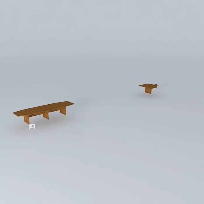 MEETING TABLE 4020x1180x735mm Free 3D model