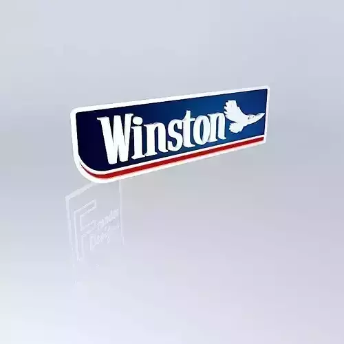 SIGNAGE WINSTON 3D LOGO Free 3D model