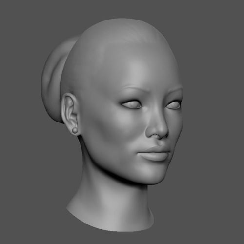 asian female head Empty comic strip boxes