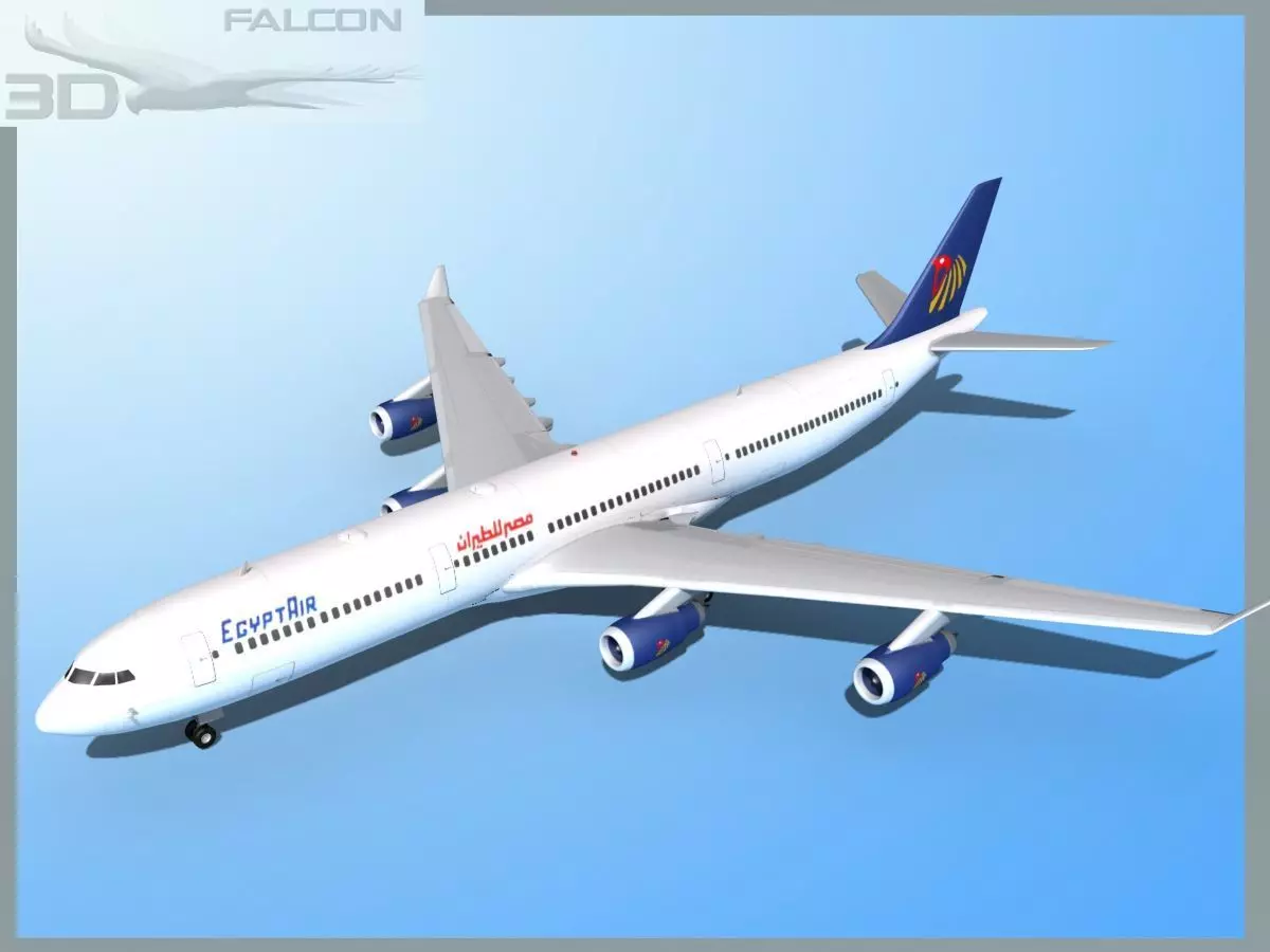 Falcon3D A340-600 Egypt Air 3D model