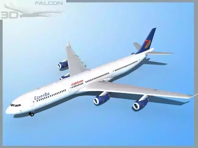 Falcon3D A340-600 Egypt Air 3D model