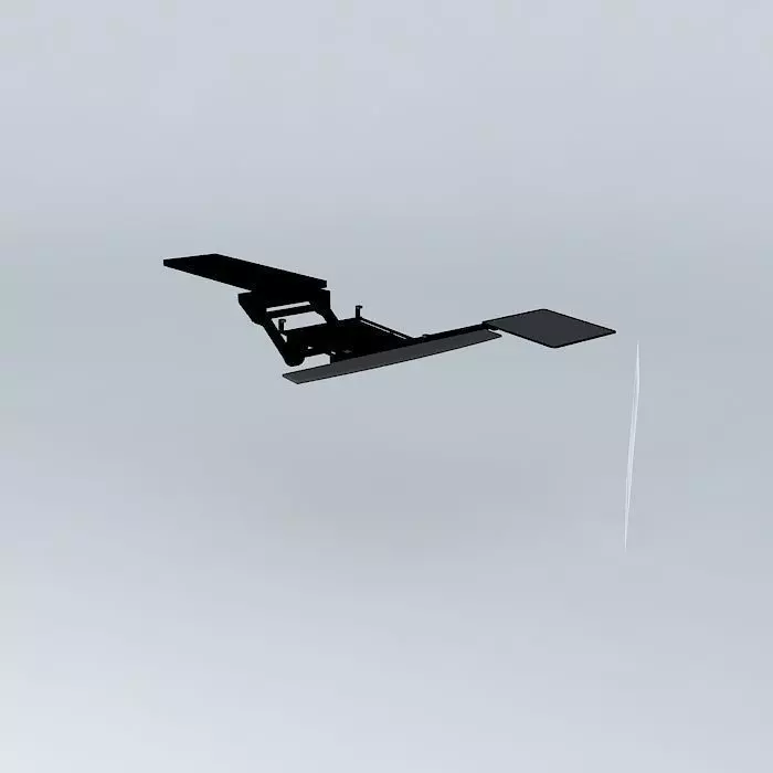 COMPUTER KEYBOARD MOUSE TRAY Free 3D model_0