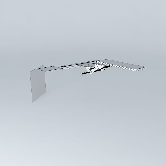 COMPUTER KEYBOARD MOUSE TRAY Free 3D model_4