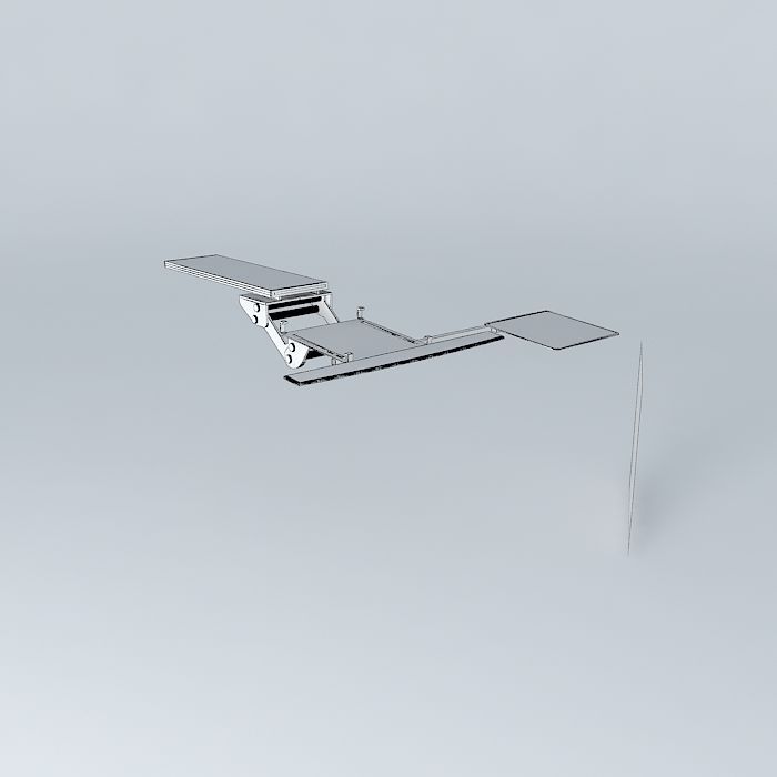 COMPUTER KEYBOARD MOUSE TRAY Free 3D model_3