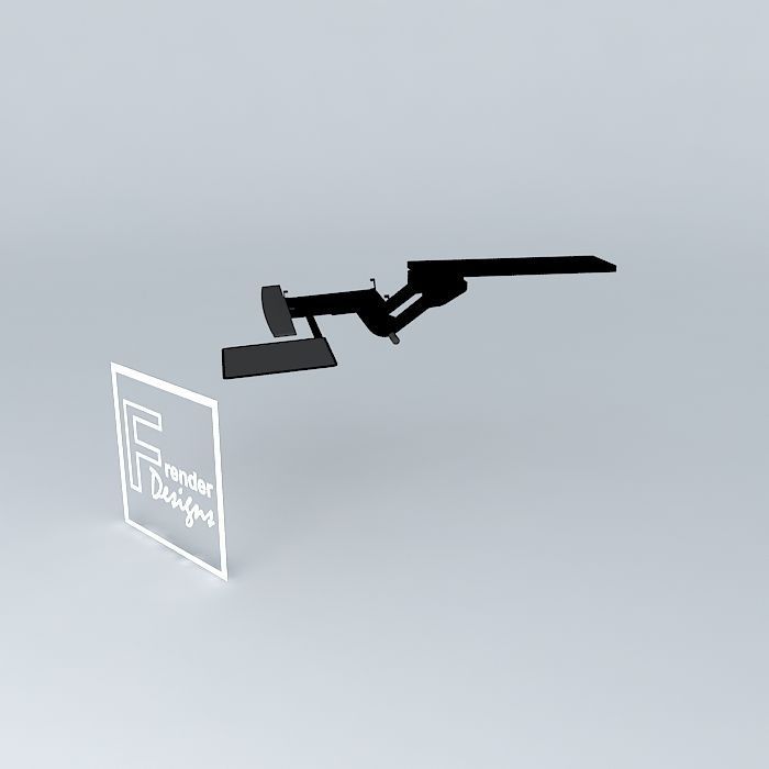 COMPUTER KEYBOARD MOUSE TRAY Free 3D model_2