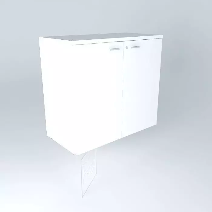 LOW PANELLED CABINET CREDENZA 900x450x840mm Free 3D model