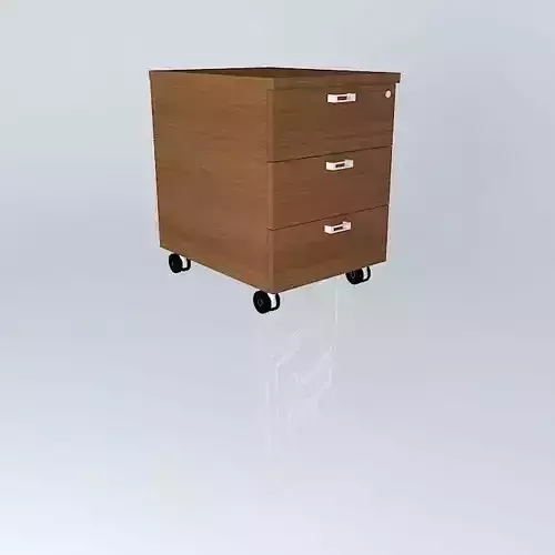 DRAWERS OFFICE MOBILE PEDESTAL 420x560x550mmH Free 3D model
