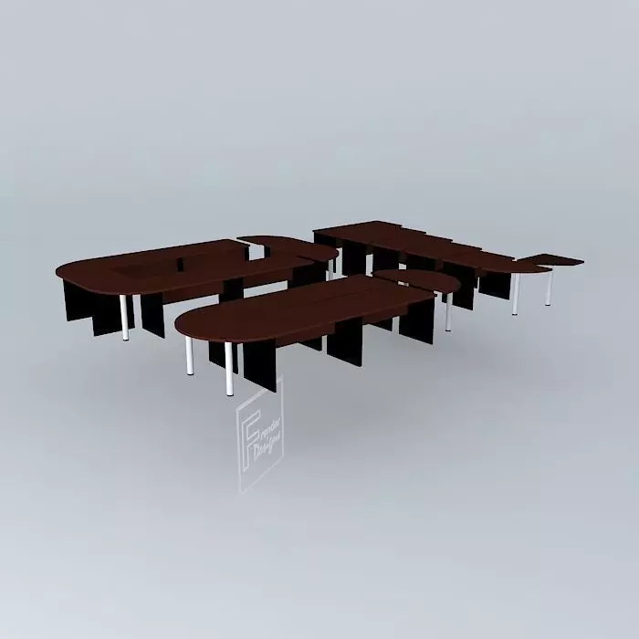CONFERENCE TABLE DESK LINKS/CONFIGURATIONS Free 3D model