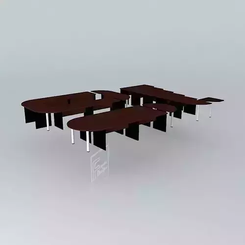 CONFERENCE TABLE DESK LINKS/CONFIGURATIONS Free 3D model