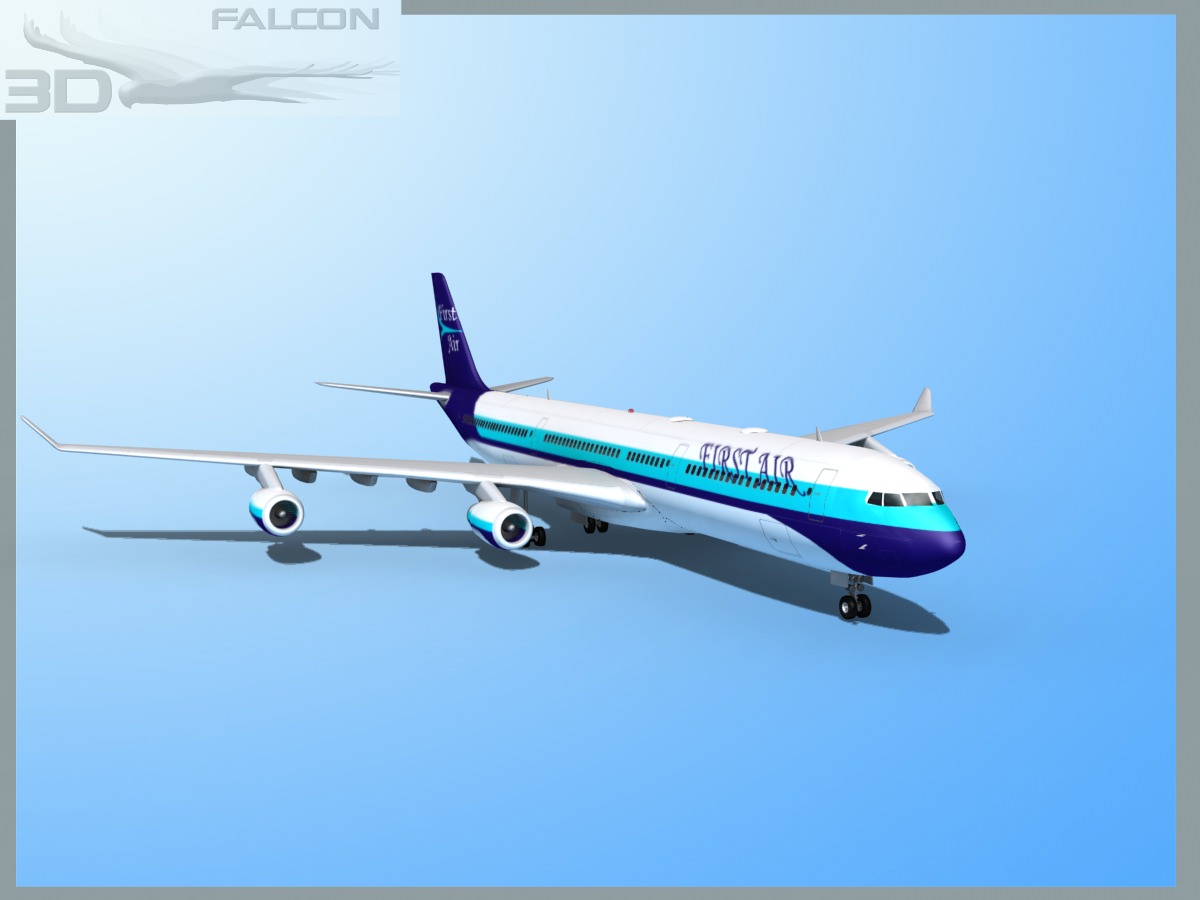 Falcon3D A340-600 First Air 3D model_4