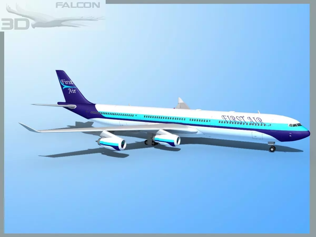 Falcon3D A340-600 First Air 3D model_0