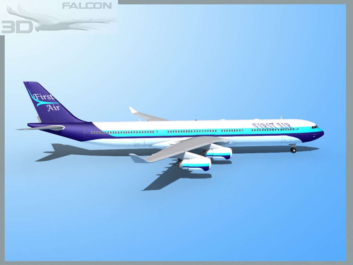 Falcon3D A340-600 First Air 3D model_5