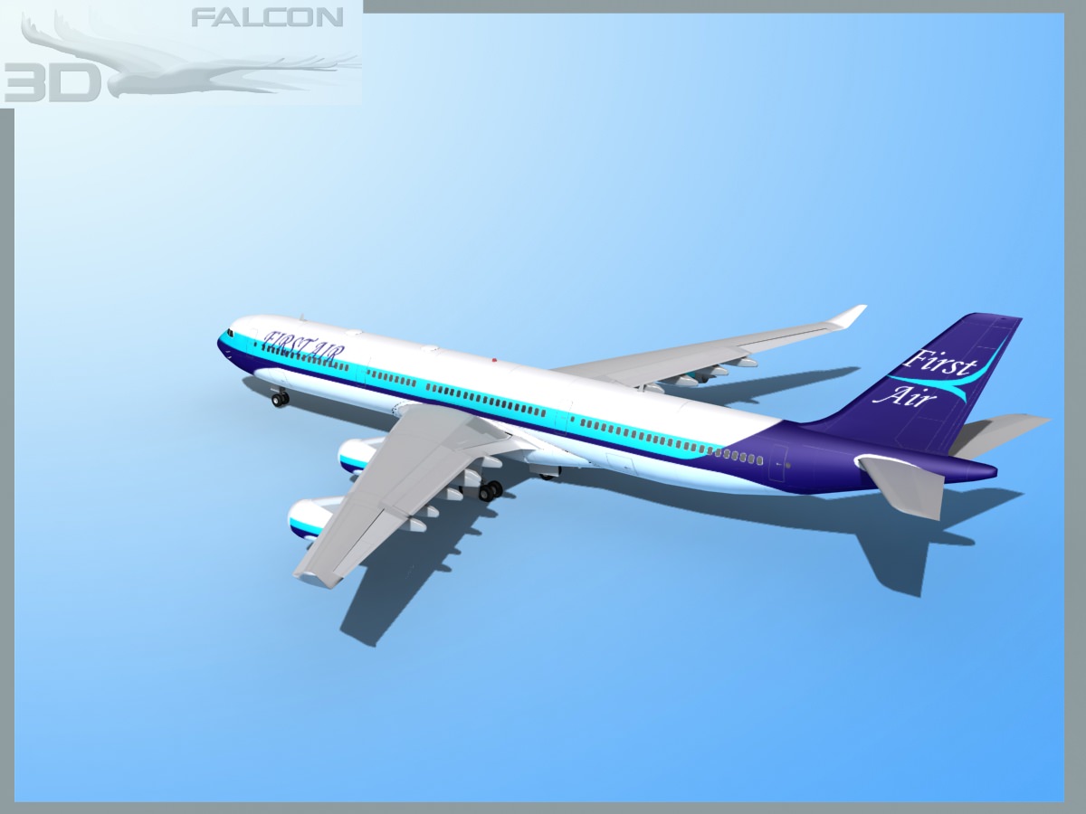 Falcon3D A340-600 First Air 3D model_10