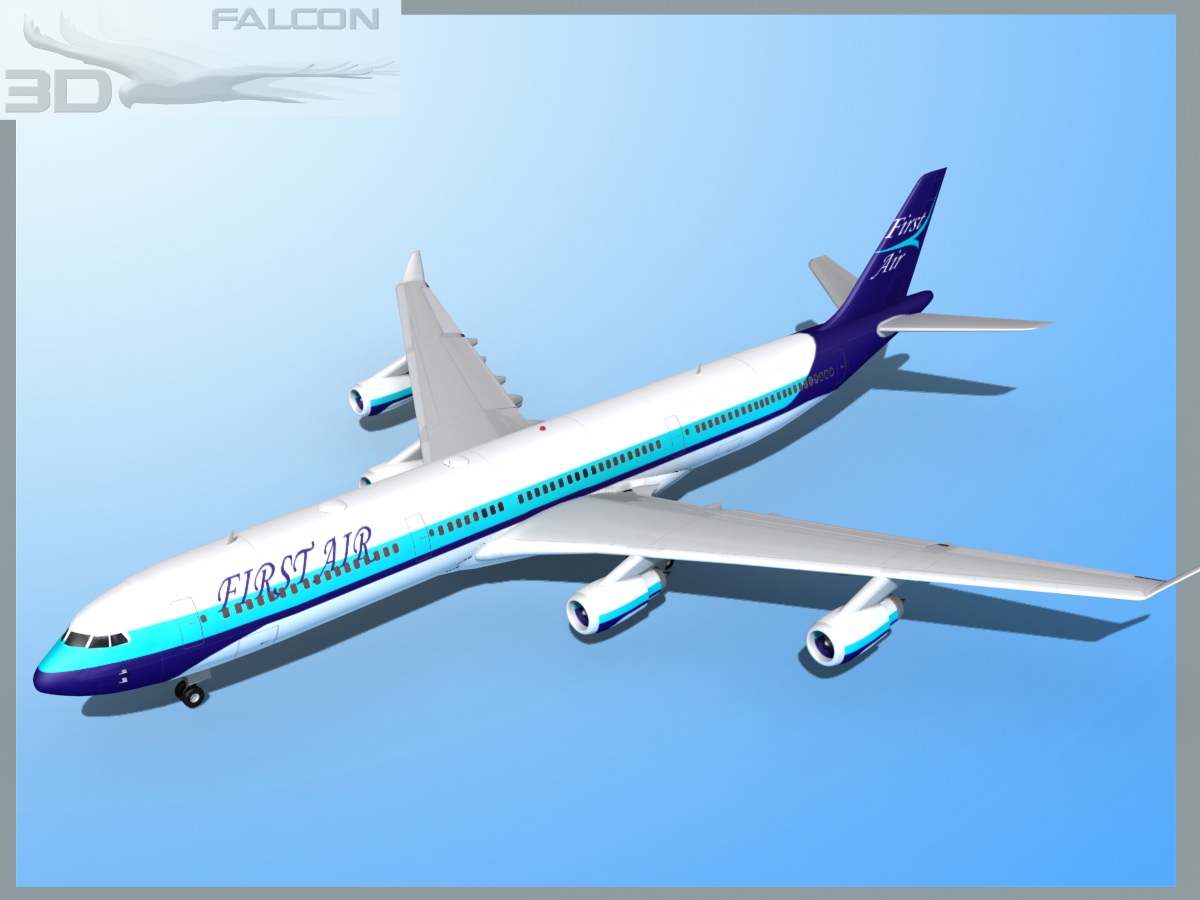Falcon3D A340-600 First Air 3D model_12