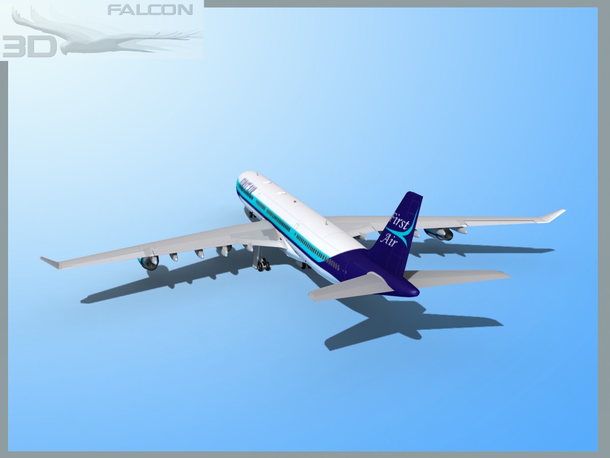 Falcon3D A340-600 First Air 3D model_8
