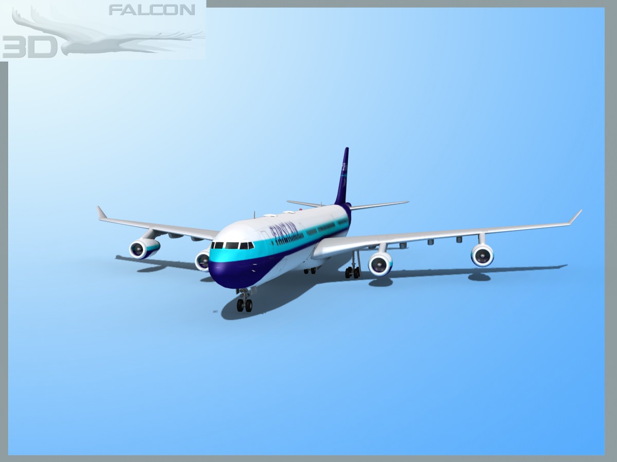 Falcon3D A340-600 First Air 3D model_3