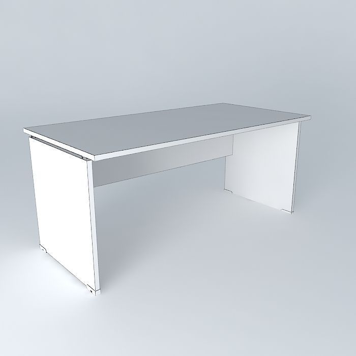 OFFICE DESK 1600x800x720mmH Free 3D model_4
