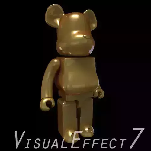 Metallics Brown BearBrick