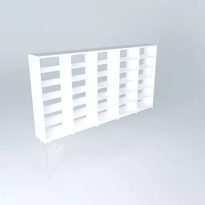 ARCHIVES STORAGE OPEN SHELVES Free 3D model_0